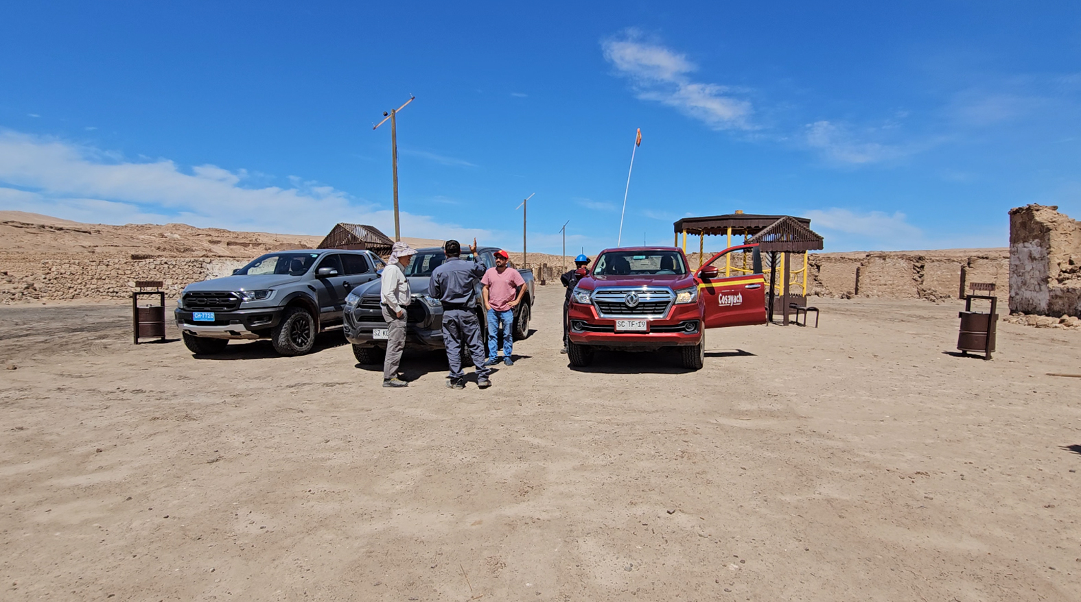 Equipo documental en La Noria