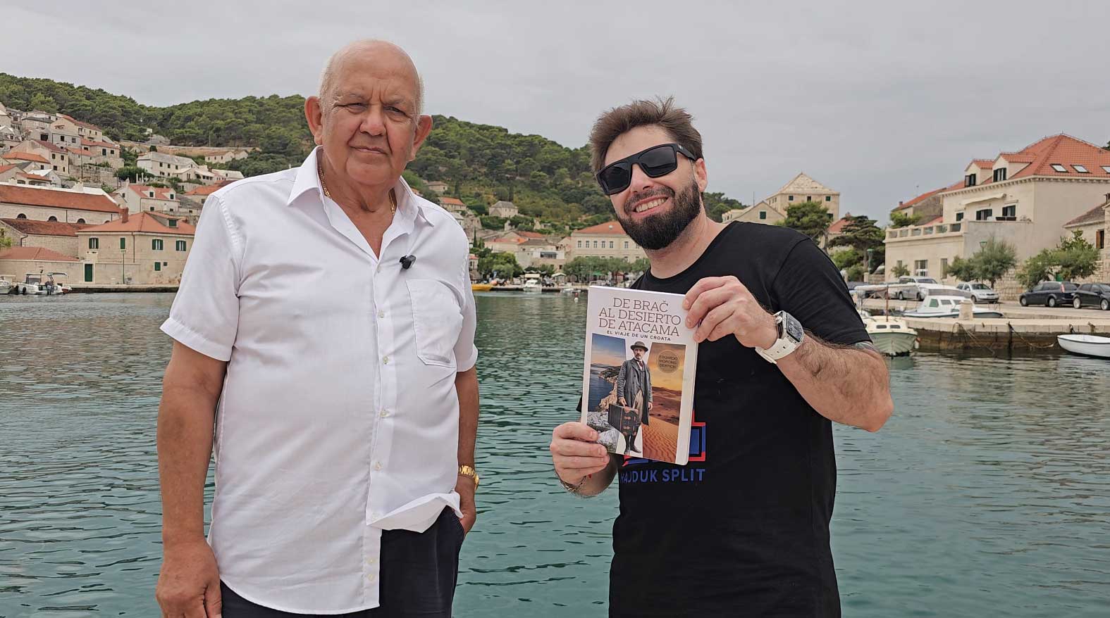 Eduardo Morong Derpich y Raúl Drpic en Pučišća